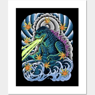 king of monster japanese tattoo Posters and Art